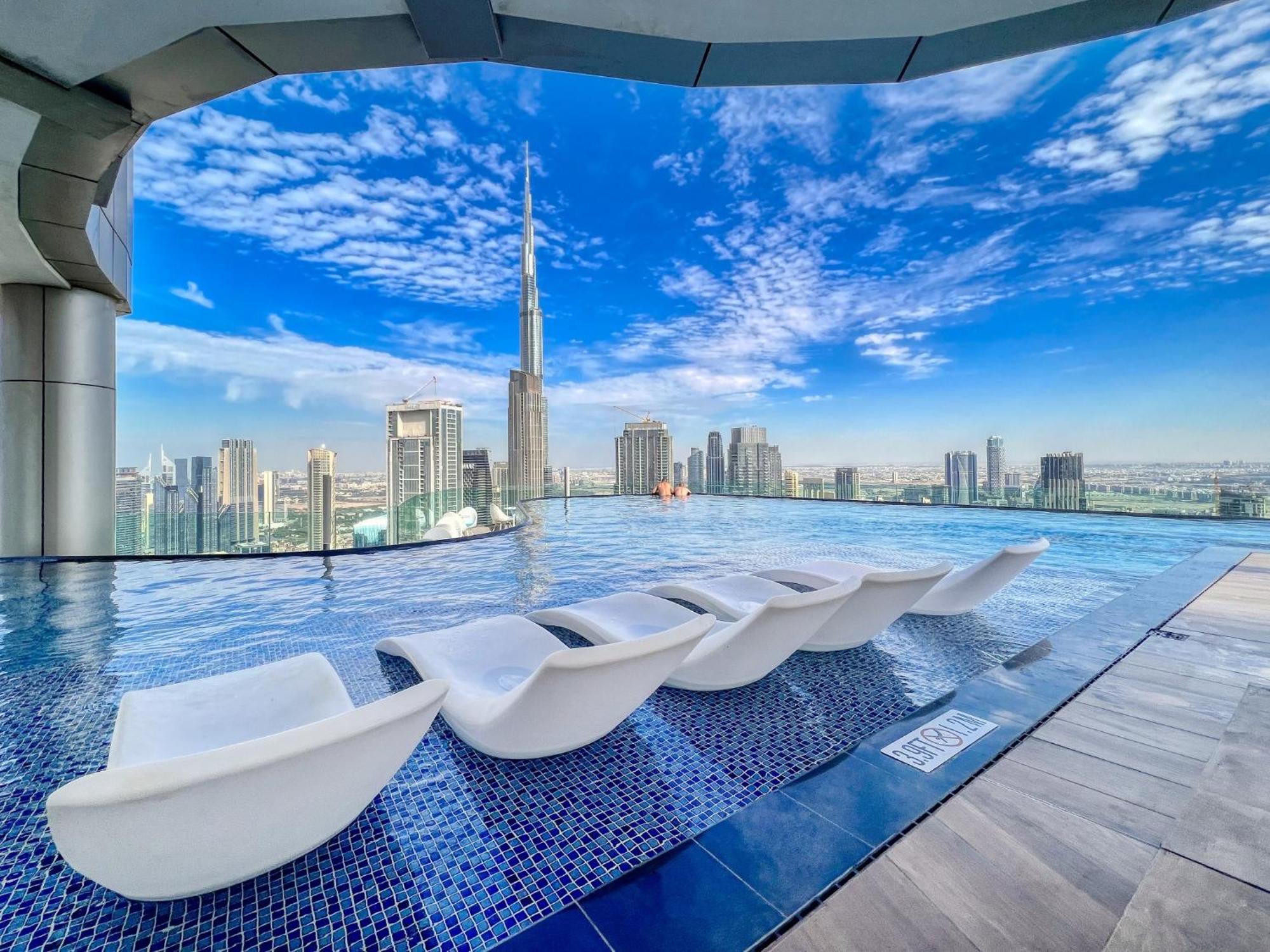 Highest Infinity Pool In Downtown Dubai Appartement Buitenkant foto