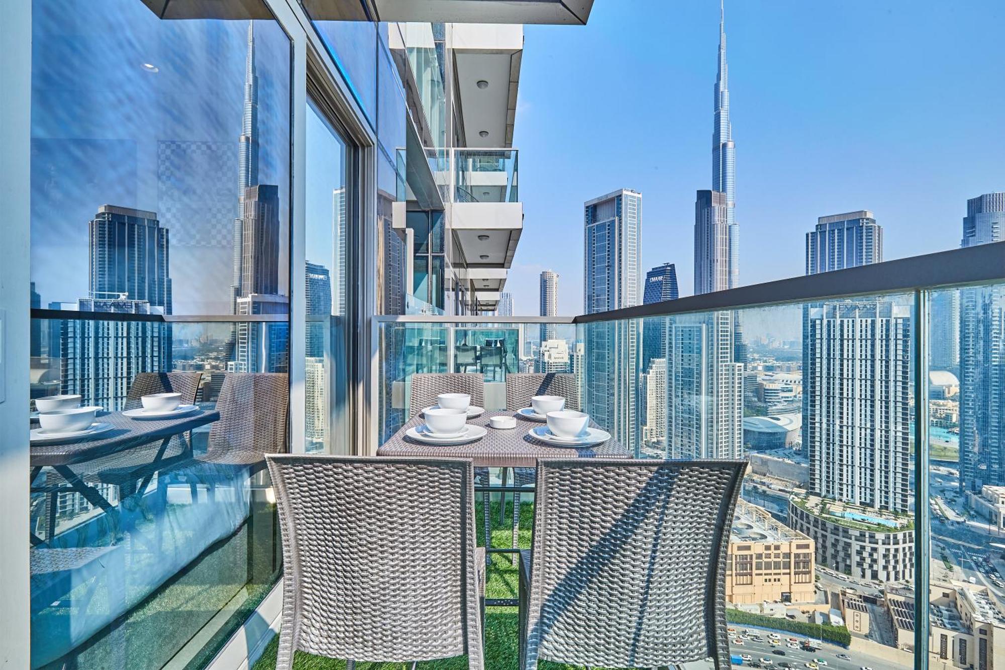 Highest Infinity Pool In Downtown Dubai Appartement Buitenkant foto