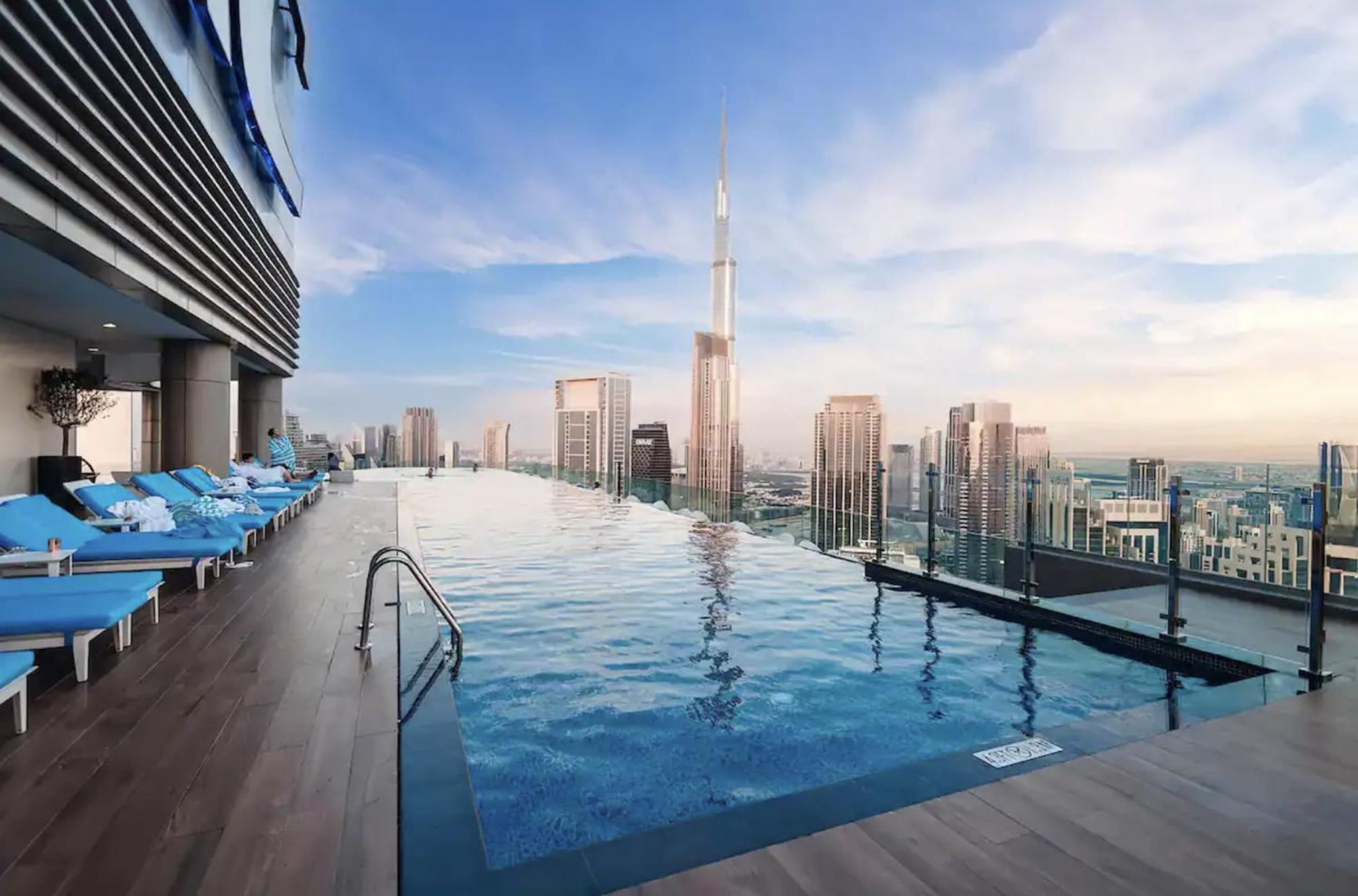 Highest Infinity Pool In Downtown Dubai Appartement Buitenkant foto